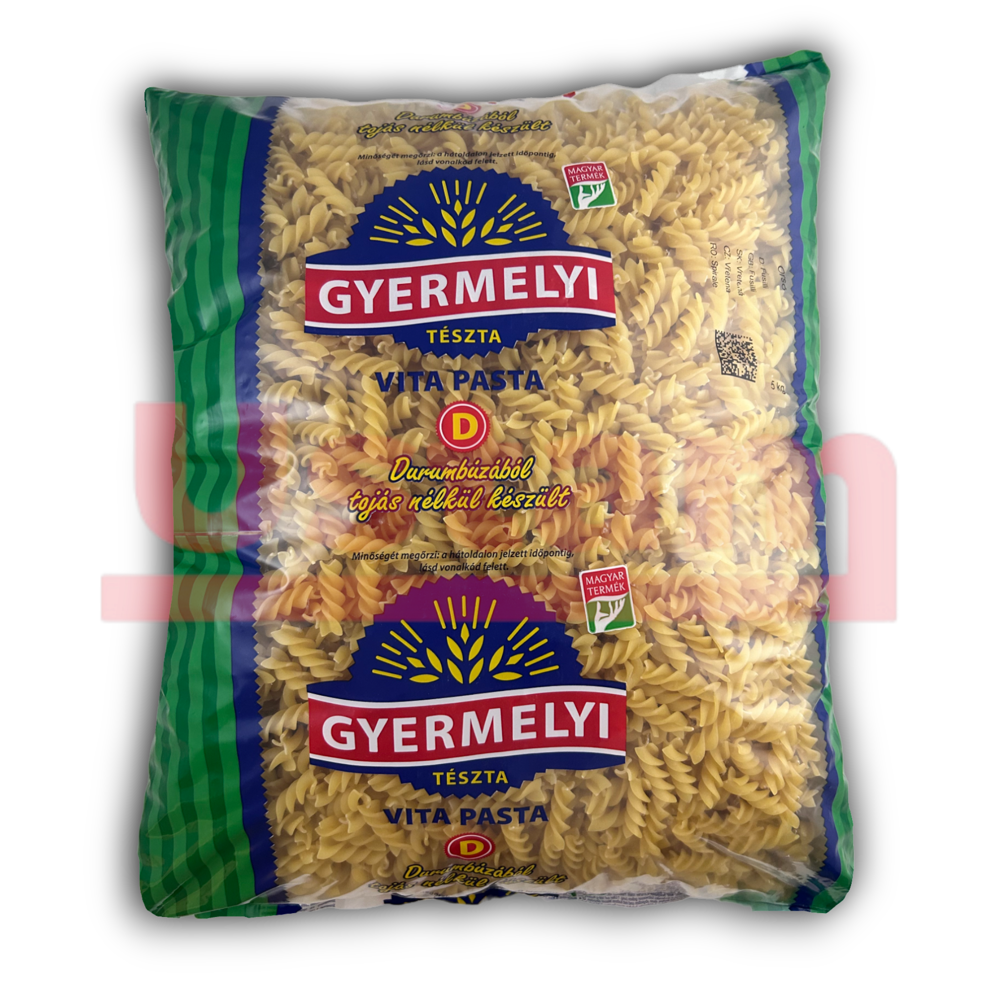 Gyermelyi -  Durum Orsó Tészta - 5 kg