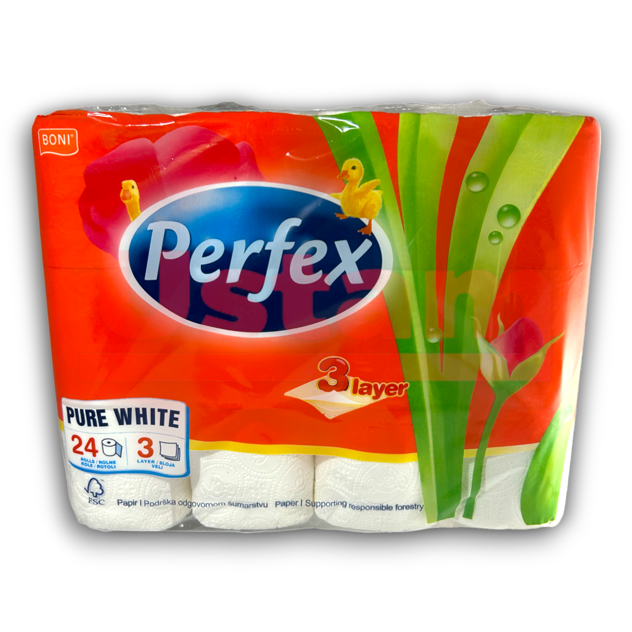 Perfex - WC Papír Fehér - 3 rétegű 24 Tekerc -